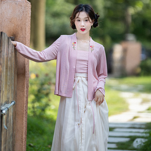 2025秋季 区 针织开衫 外套女新款 毛衣吊带背心内搭 刺绣长袖 99元