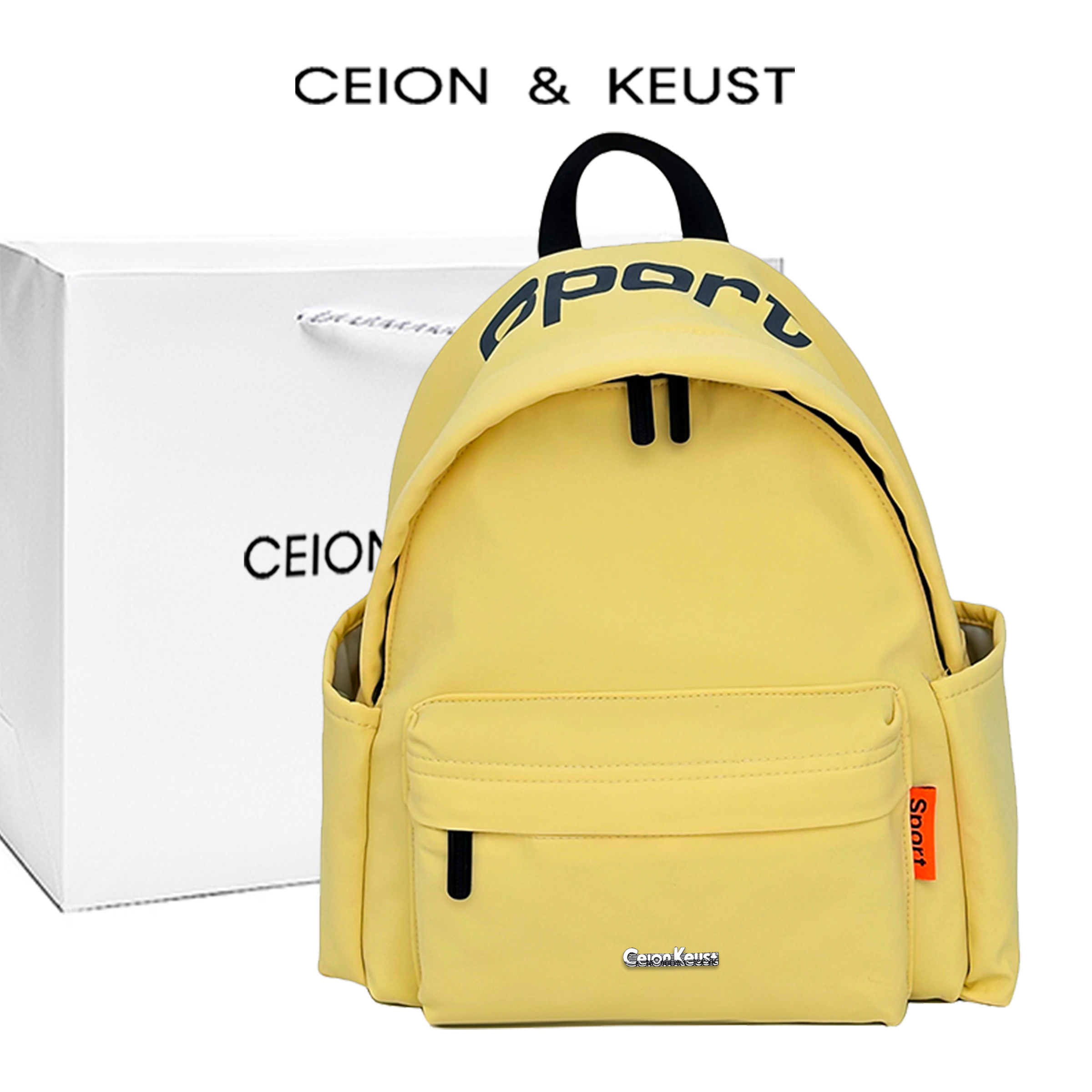 法国CEION & KEUST 休闲双肩包女户外大容量电脑包多功能学生背包