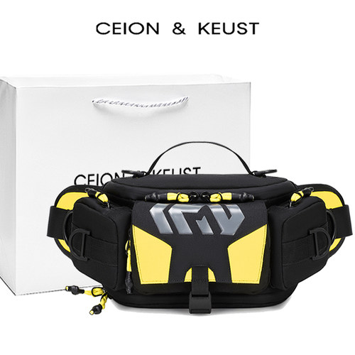 法国CEION & KEUST 户外胸包多功能机车骑行腰包单肩斜挎学生背包