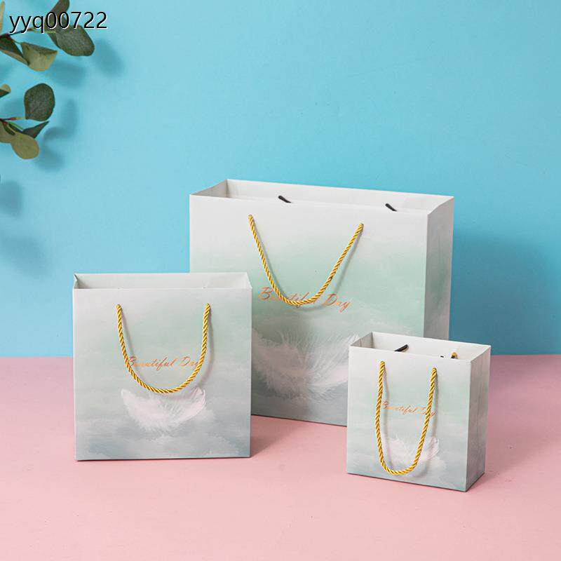 厂家直销ins风手提袋服装化妆品购物纸袋茶叶包装袋生日礼品袋子