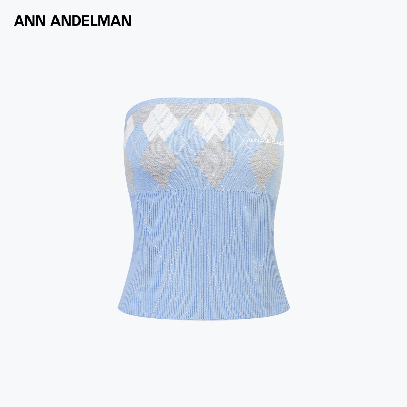 ANN ANDELMAN菱格性感辣妹抹胸无袖上衣显身材露肩背心,女装/女士精品,抹胸,淘宝优惠券,粉丝福利购,淘宝优惠卷