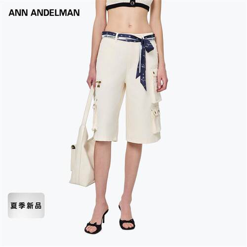 ANNANDELMAN绑带丝巾工装裤