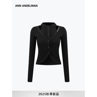 ANNANDELMAN假两件针织衫上衣