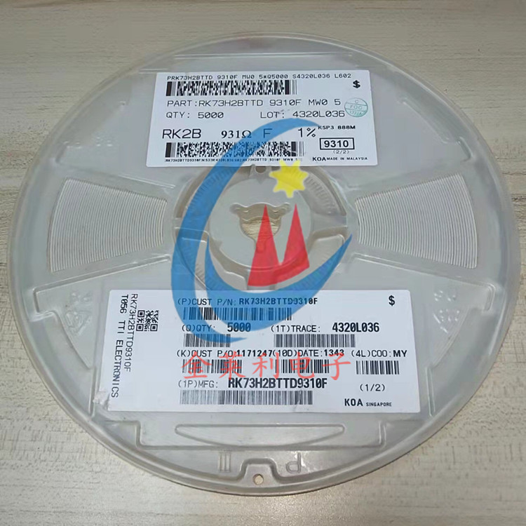 贴片电阻原装KOA 蓝色籽1206  931R 649R 110R精度1% F 5K/盘