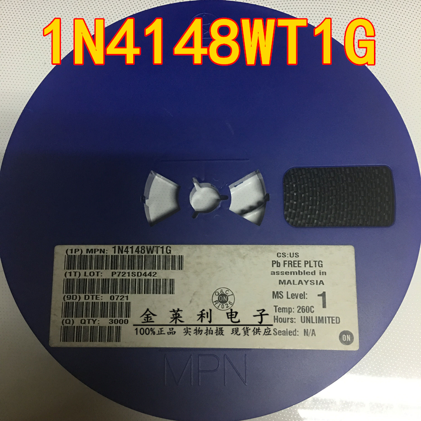 1N4148WT1G 贴片 SOT-323 丝印T4 1206 开关二极管三极管