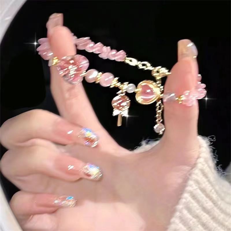 甜蜜暴击」粉色糖果手链女甜美小众设计高级感精致独特百搭手饰