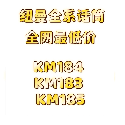NEUMANN KM184 KM183 KM185 纽曼小振膜电容麦克风话筒 单只/对装