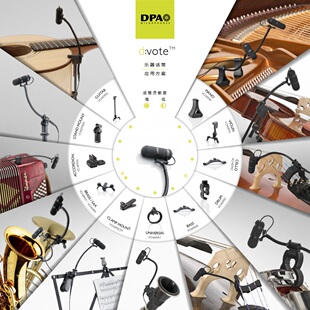DPA Microphones 4099V B C D T D G A P 小提琴收音话筒超心型