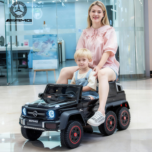 奔驰大G63儿童电动车四轮遥控汽车小孩越野童车宝宝玩具车可坐人
