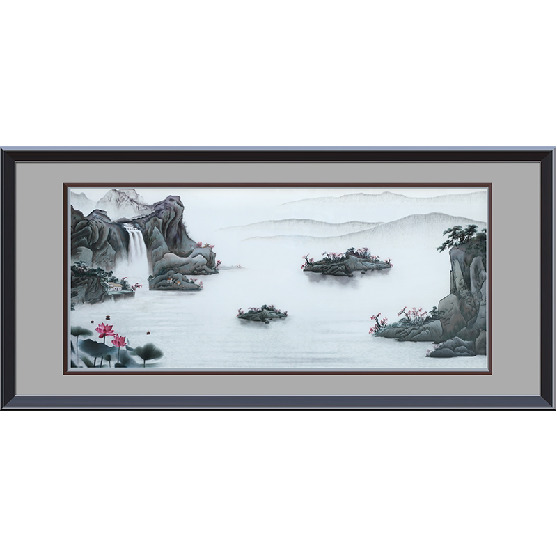 【非遗】古艺苏绣精品山水手工绣
