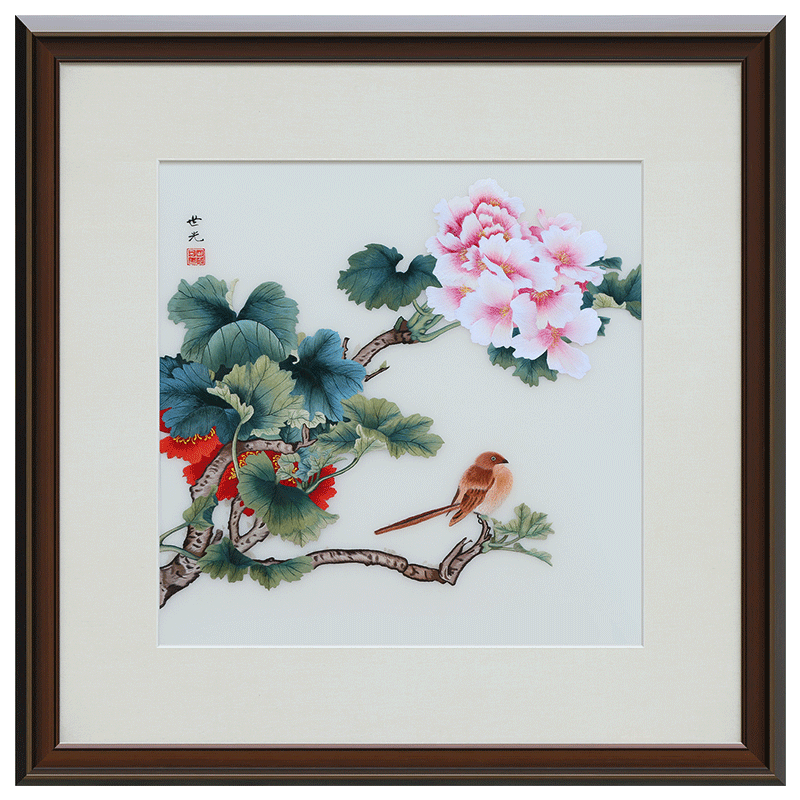 古艺苏绣精品田世光绣球花礼品