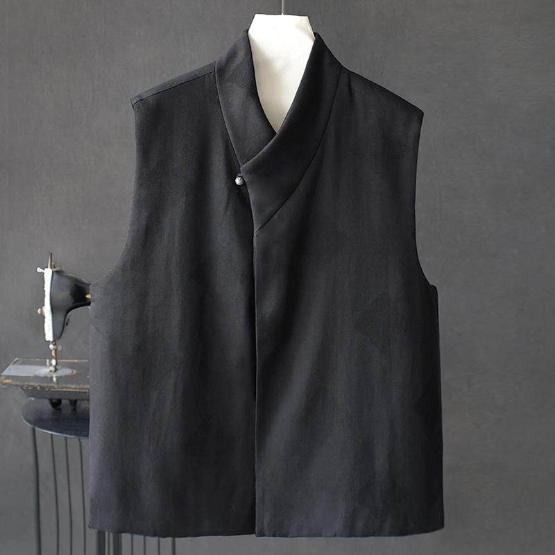 秋冬男士休闲棉麻复古夹棉保暖马甲新中式棉背心禅意国风汉服坎肩,男装,常规马甲,淘宝优惠券,粉丝福利购,淘宝优惠卷
