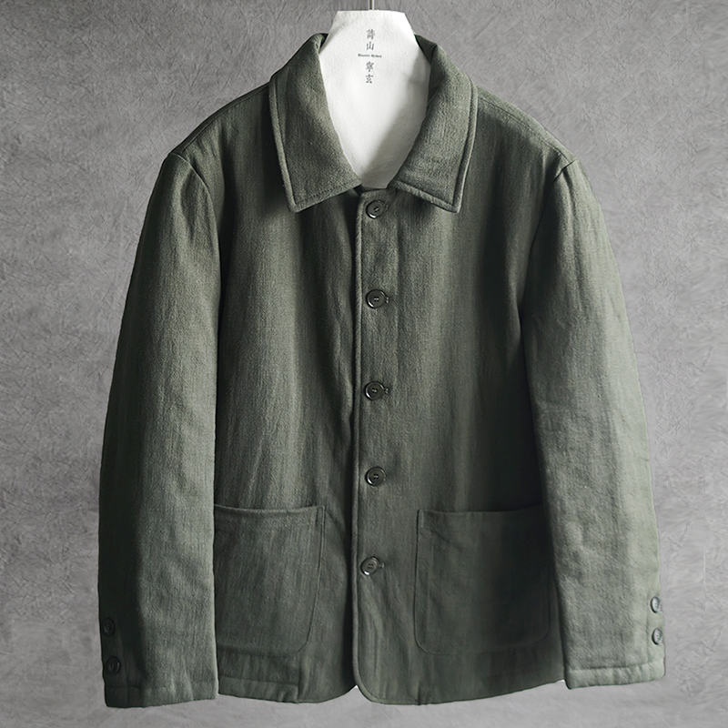 慕刻秋冬新款男士休闲夹克棉衣