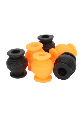 D17*d7*L21 中硬度云台减震球 单只负载150g 黑色/橙色