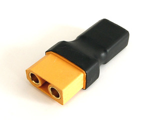 航模电池接头 XT60公头转XT90母头 转接线 转接插头