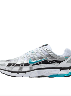 耐克Nike P-6000舒适简约低帮休闲跑步鞋男款白蓝CD6404