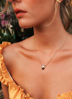 复古小众高级感加拿大花瓶项链