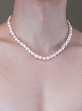 男士女天然淡水珍珠项链大颗少瑕精品巴洛克水滴毛衣链澳白色异型