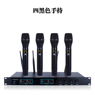 ENTFDX无线话筒一拖四U段调频唱歌耳麦胸麦领夹会议麦克风防啸叫