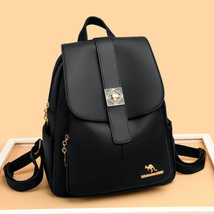 名牌真皮女士双肩包女2025新款休闲旅行妈妈大容量女包背包软牛皮