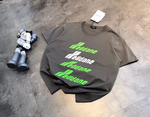 WE11DONE 夏季短袖圆领情侣恤男女短袖撞色字母印花棉韩国货原版