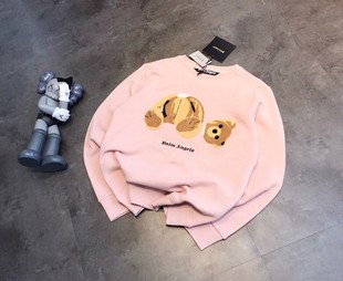 秋季新款女士圆领长袖卫衣男款韩国货毛圈棉宽松学院风潮牌断头熊