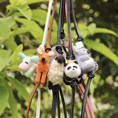 露露酱羊毛毡挂件适用罗意家包包考拉熊猫豚鼠松狮柯基蘑菇挂件