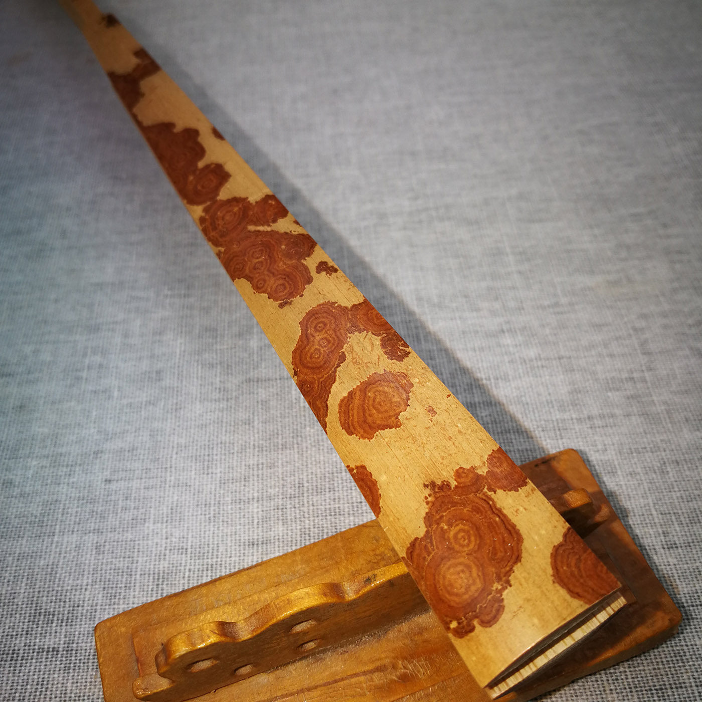 一图一物福建红湘妃折扇葫芦头9.5寸精工文玩收藏宣纸扇 储德元制