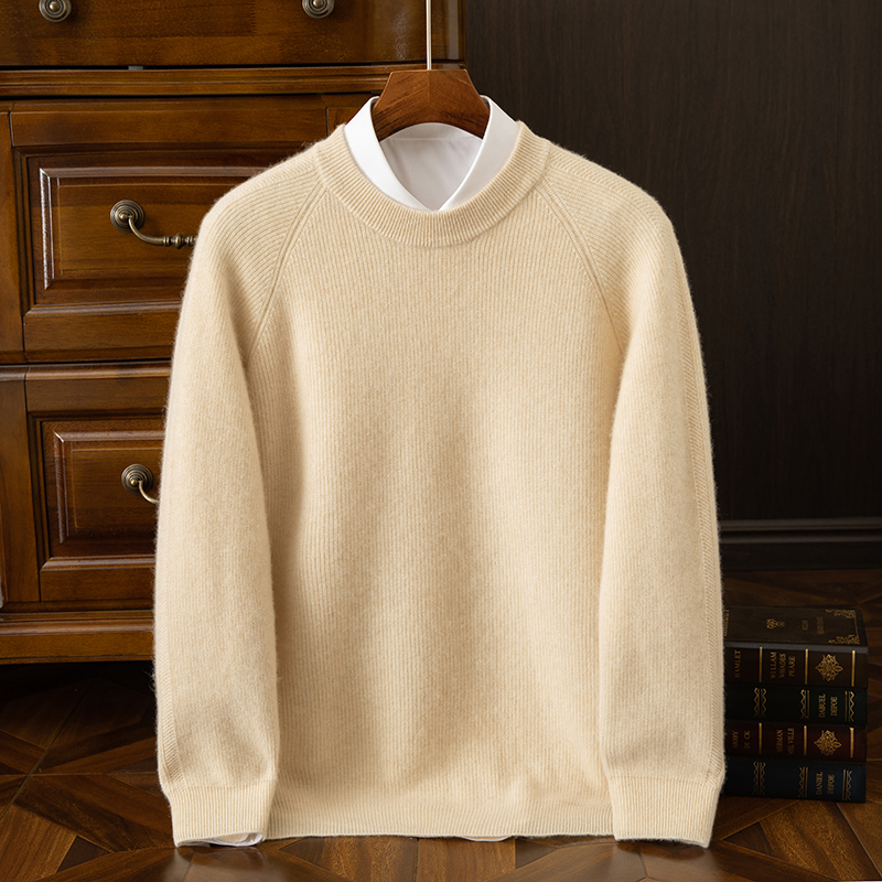 温暖舒适优雅气质百搭轻熟绅士青春男羊绒衫
