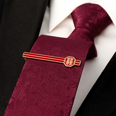 男士领带高档红色领带手打结韩版英伦复古西装婚礼新郎配饰高端