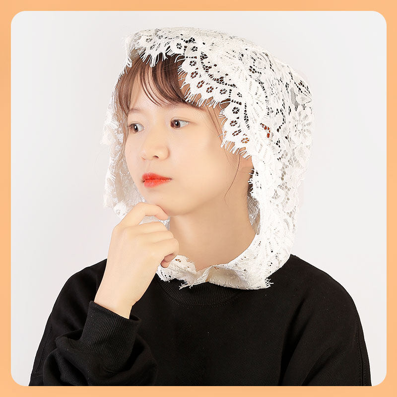 假领子女百搭假领夏天花边装饰衬衣衬衫蕾丝韩版假帽子领连帽夏