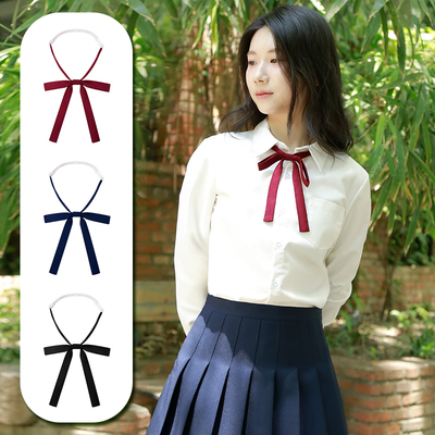 jk领结蝴蝶结可爱学院风水手制服领花学生学士红色粉色衣服配饰