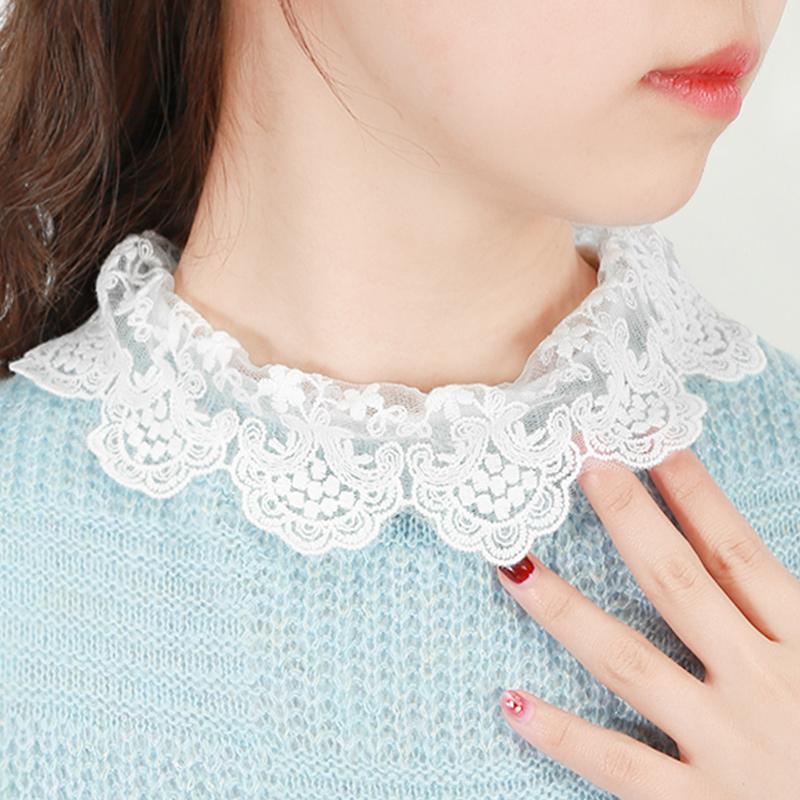 花边雪纺甜美可爱风多功能假领子