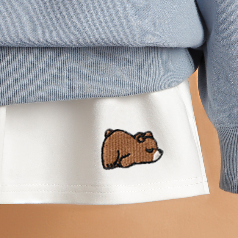 白色新款假下摆遮臀大码卫衣打底