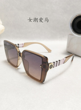 女潮爱马偏光防紫外线显脸小墨镜