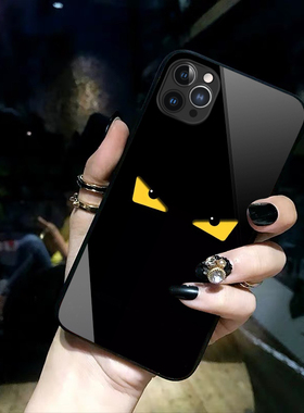 潮牌iPhone17Air手机壳小怪兽17promax玻璃16pro个性15简约14/13情侣款12小恶魔XR适用华为p80/mate70小米15