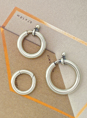 不拘S925纯银活口扣弹簧扣活扣项链手链吊坠接头转换扣开合方便