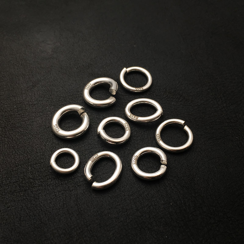 纯银开口圈链接小挂件