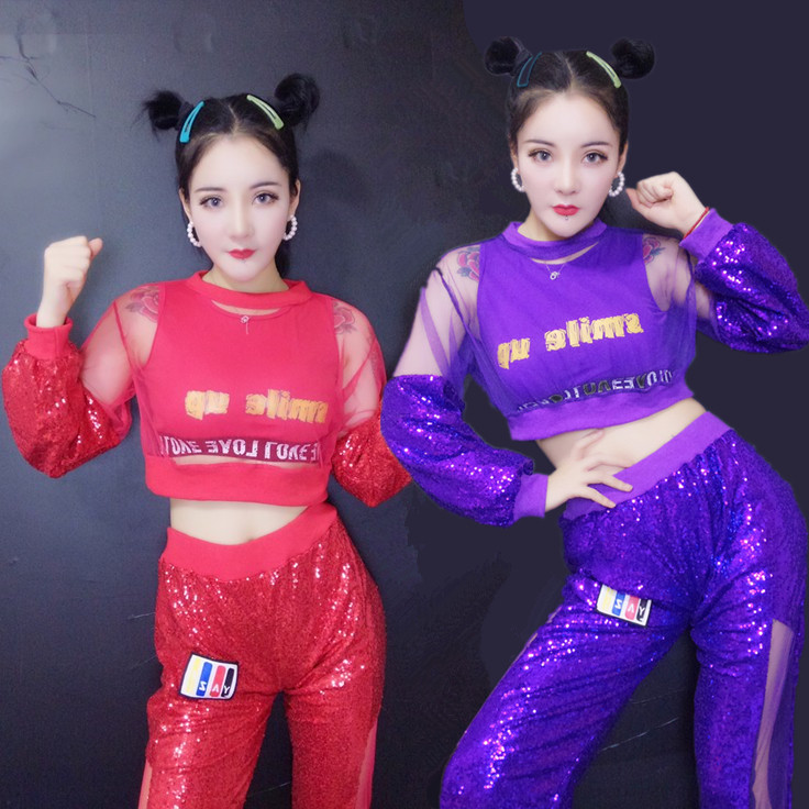现代新品ds演出服女歌手领舞爵士舞服嘻哈酒吧jazz团队hiphop服装
