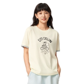 CROSS女子冰感舒适吸湿排汗宽松文化衫 李宁短袖 2025秋季 AHSV732