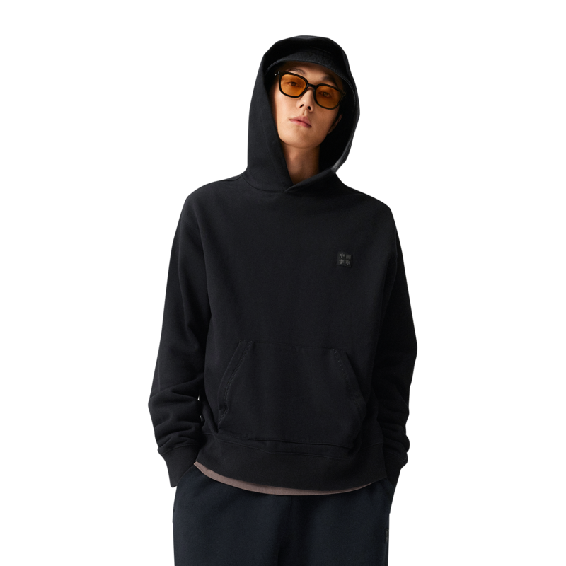 李宁卫衣男女同款时尚简约百搭套头连帽卫衣AWDUB33-B品