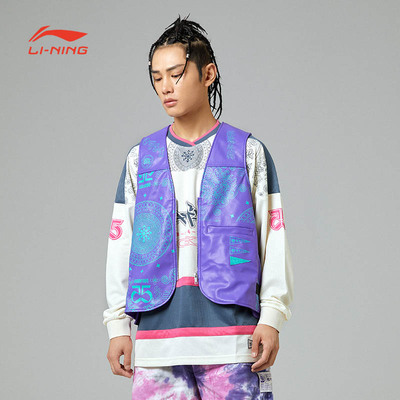 男子反伍BADFIVE马甲李宁