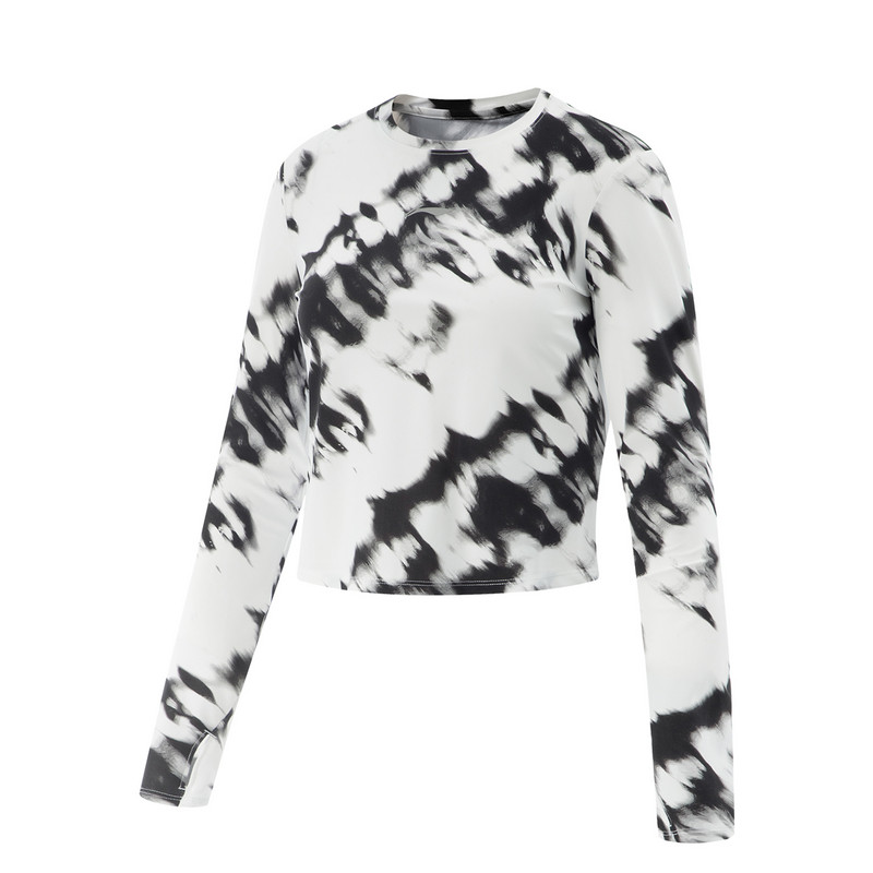 李宁女子春夏款跑步运动休闲凉感防晒速干长袖T恤 ATLV142