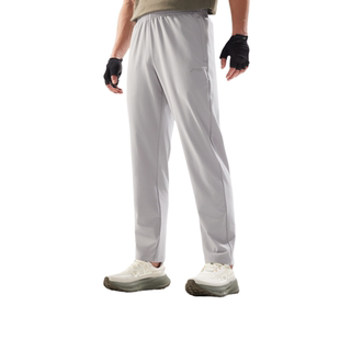 李宁男子运动休闲长裤2025春季通勤训练运动裤针织裤AYKV141