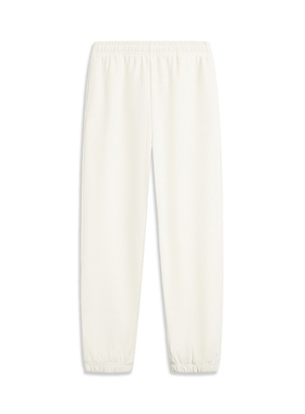 李宁运动生活系列女子卫裤宽松束脚百搭休闲运动长裤AKLU034-B品