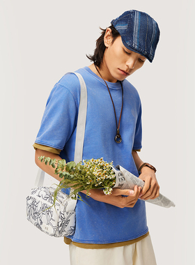 李宁男子运动生活夏季短袖文化衫棉质舒适简约随性T恤AHSU311-B品