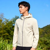 李宁男子健身系列运动风衣常规型春秋连帽防风外套AFDU827 B品