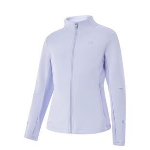 针织运动外套YFDU076 李宁女大童春秋户外综合体能系列修身 B品