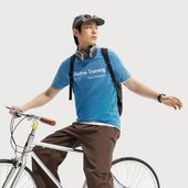 T恤男士 健身系列男装 圆领春季 李宁短袖 上衣一体织运动服ATSV273