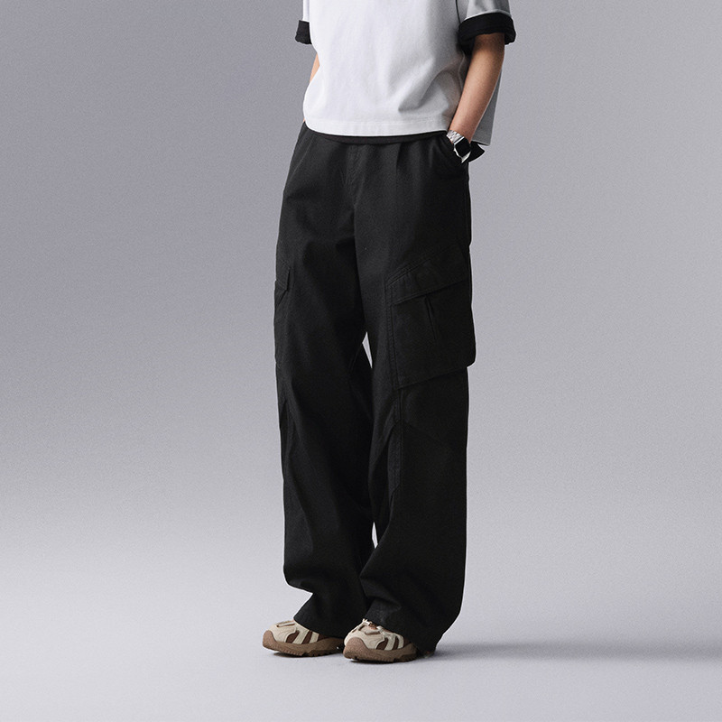 李宁CF溯女子梭织直筒阔腿裤宽松耐穿休闲长裤AKXU504,运动服/休闲服装,运动长裤,淘宝优惠券,粉丝福利购,淘宝优惠卷